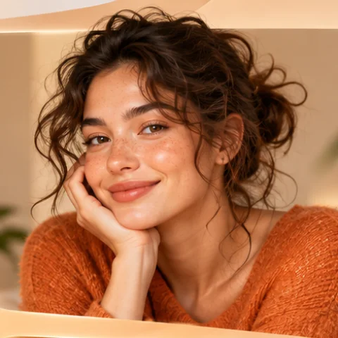 Editorial Portrait AI image effect example